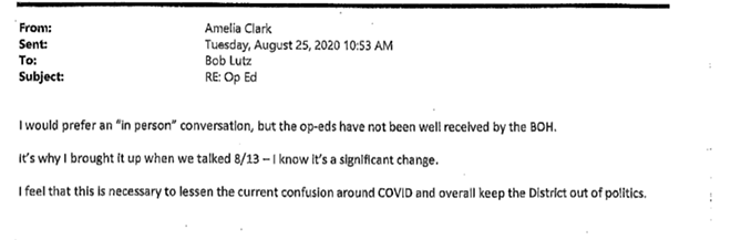 Documents: Clark told Lutz she, health board wanted SRHD 'out of politics' (2)