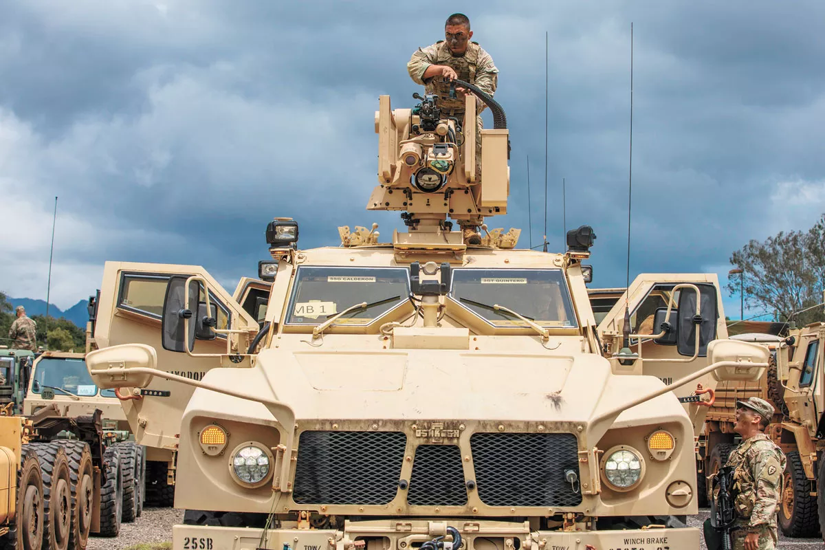 The U.S. military is "one of the largest polluters in history ... emitting more cli­mate-changing gases than most medium-sized countries." - U.S. ARMY PHOTO