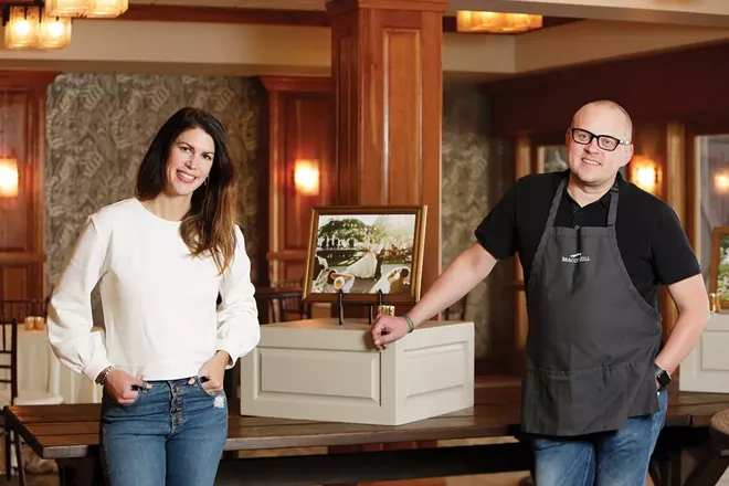 Beacon Hill Catering & Events co-owner Ellie Aaro, left, leads an effort to feed families while supporting the hard-hit hospitality industry. She's pictured with Beacon Hill Executive Chef Ryan Jordan. - YOUNG KWAK