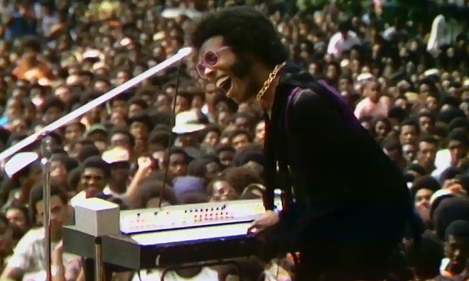 Sly Stone in the concert documentary Summer of Soul, which recently had its world premiere at the Sundance Film Festival.