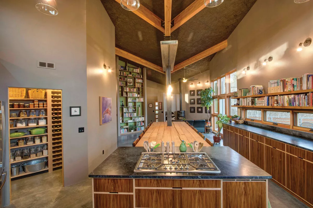 Jeff Fountain's expansive dining room in his house on Spokane's South Hill is designed to be, "a place to discuss current events, politics, food, art or whatever else is on our minds." - JEFF FOUNTAIN PHOTO