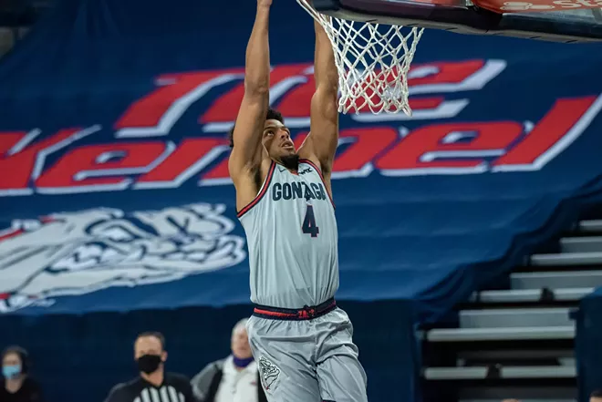The Zags have been dunking on fools all season, and by "fools" we mean everyone else in the WCC. - ERICK DOXEY