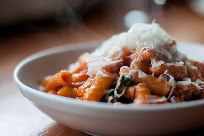 Spokane diners can soon enjoy Tavolata's best selling pasta dish: rigatoni with spicy sausage, tomato, marjoram and Parmigiano-Reggiano. - COURTESY OF ETHAN STOWELL RESTAURANTS