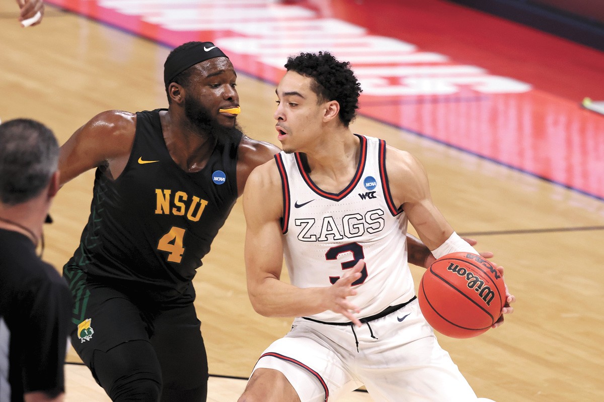 Andrew Nembhard and Aaron Cook are the latest transfers to fit right in with the Zags high-flying style