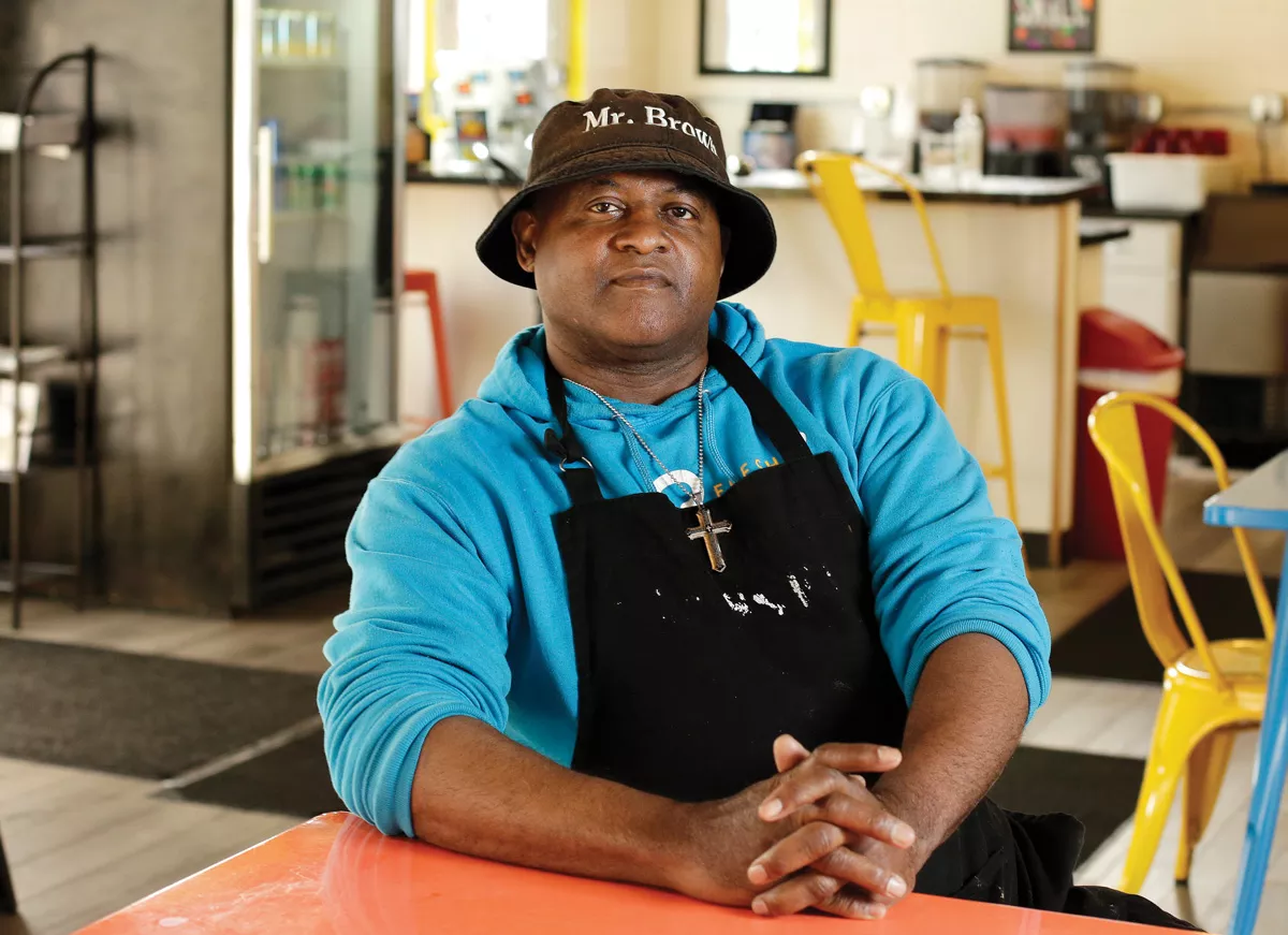 Michael Brown creates sought-after Southern specialties at Spokane's Fresh Soul, while his team of teens learns food industry and life skills working in the restaurant. - YOUNG KWAK PHOTO