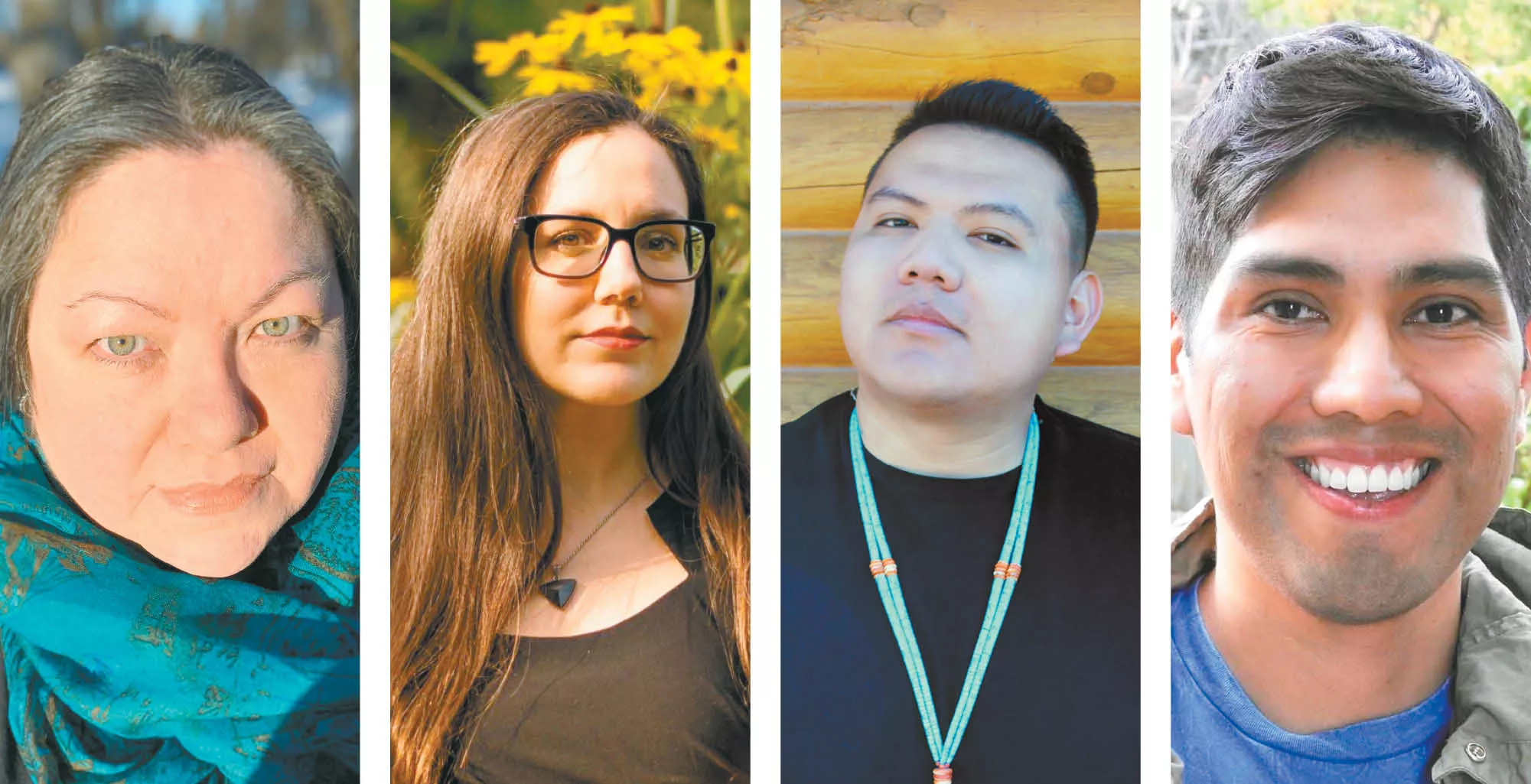 FROM LEFT: Tiffany Midge, Elissa Washuta, Jake Sheets and D.A. Novoti will be on the We the Indigenous panel.