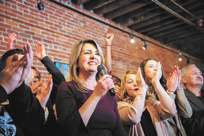 Anchor-turned-politician Nadine Woodward first won the mayor's office in 2019 and now our readers poll. - ERICK DOXEY PHOTO