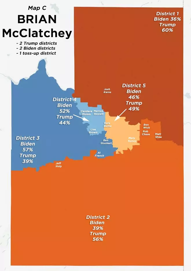 County Commissioner Al French is in deep trouble in this map — but Commissioner Mary Kuney may face a competitive race too. - DANIEL WALTERS PHOTO