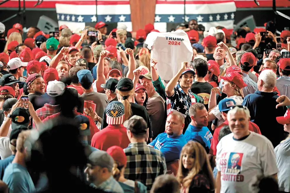 Donald Trump supporters at a "Keep America Great" rally in Phoenix in February 2020. - GAGE SKIDMORE PHOTO