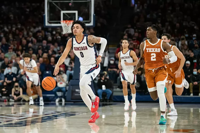 Julian Strawther is making his presence felt in the early stages of his sophomore season. - ERICK DOXEY