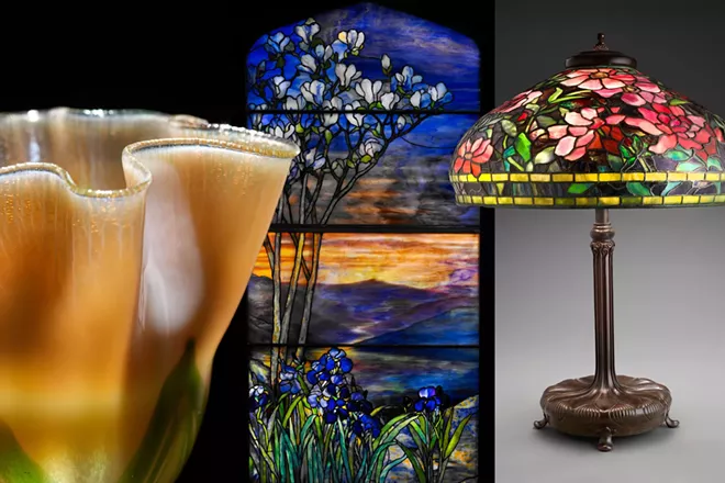 Over 60 objects created during Louis Comfort Tiffany's career are on display at the MAC