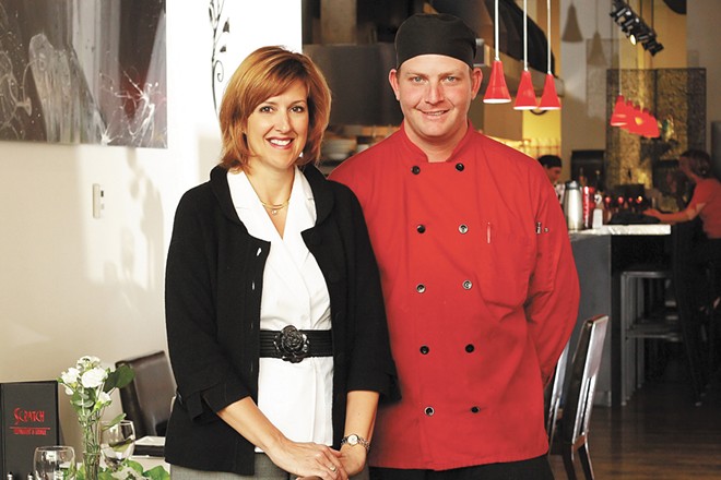 Connie Naccarato and chef Jason Rex, photographed at Scratch restaurant in downtown Spokane. - COURTESY JEANETTE DUNN