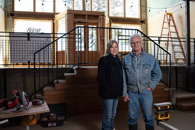 Hotel Lincoln owners Karen and Jerry Allen have been working to restore the building since buying it in 2009. - ERICK DOXEY PHOTO