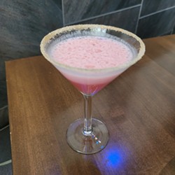 Twigs' strawberry shortcake martini is offered for dessert. - JAMI NELSON