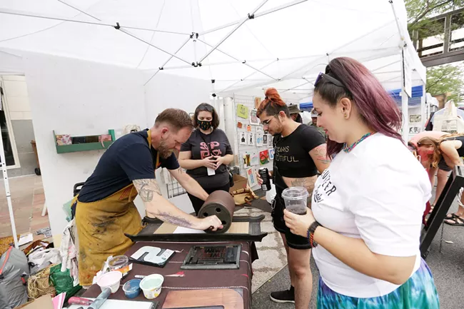 Art made on the fly helps make Bazaar a Spokane favorite. - YOUNG KWAK PHOTO