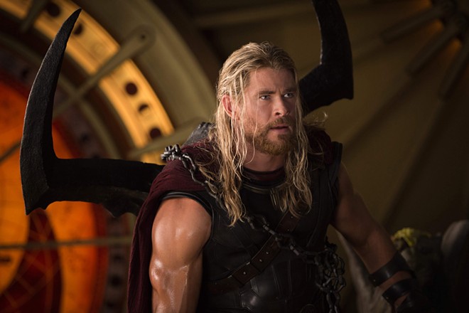 The god-like might of Chris Hemsworth&#39;s buffoonery was unlocked in Thor: Ragnarok.