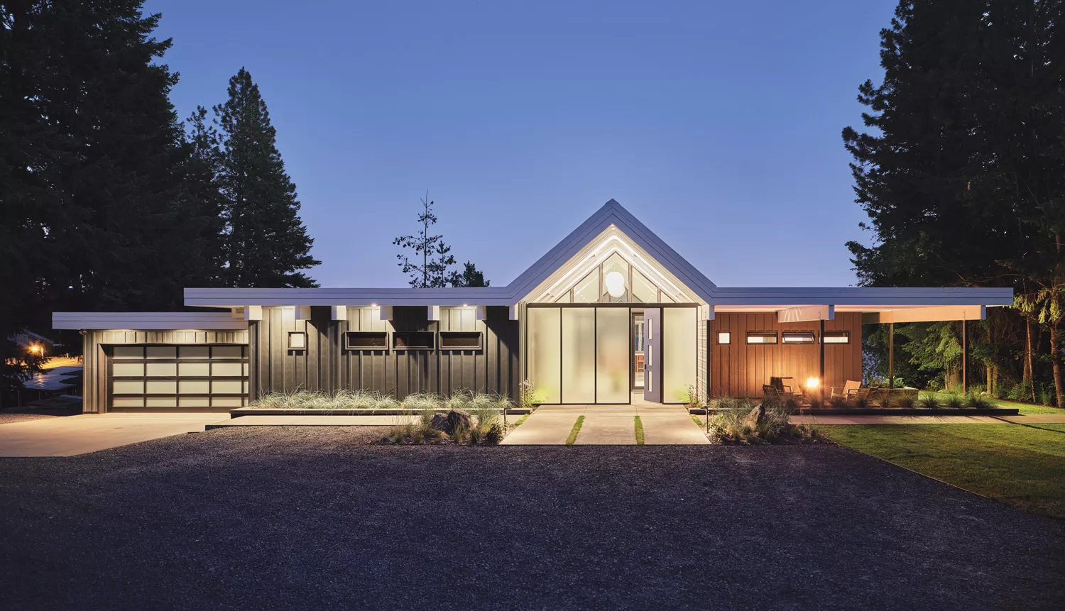 "Our two most popular applications are 'downlighting' on a pathway or driveway surface and 'up-lighting' on existing or new tree canopies," says Collin Schweikl of Blend Outdoor Design. - BLEND PHOTO
