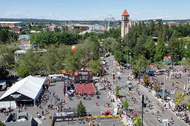 It's a scene unlike any other in Spokane summer. - ERICK DOXEY PHOTO