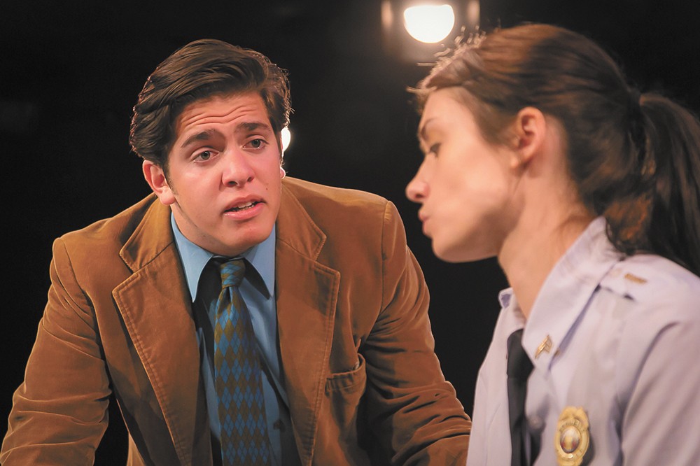 Ryan Shore and Jennie Oliver star in the Modern Theater's production of Reasons to be Happy. - DAN BAUMER