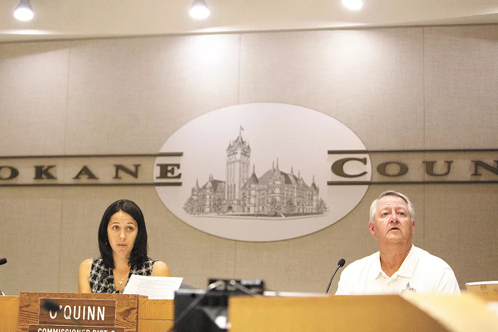 Spokane County Commissioner Shelly O'Quinn has taken on the decades-old fight to add two more commissioners to the board. - YOUNG KWAK
