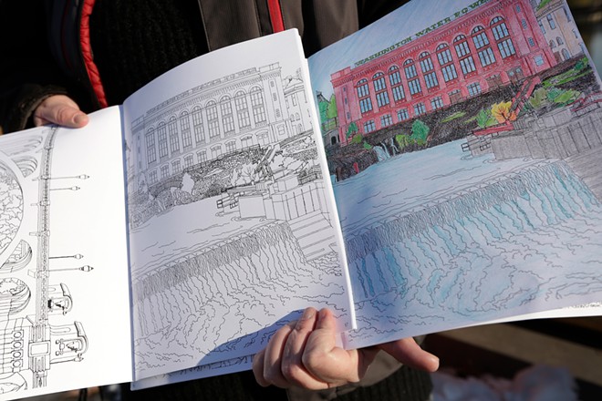 The Spokane Coloring Book celebrates local landmarks and history while encouraging people to connect over art