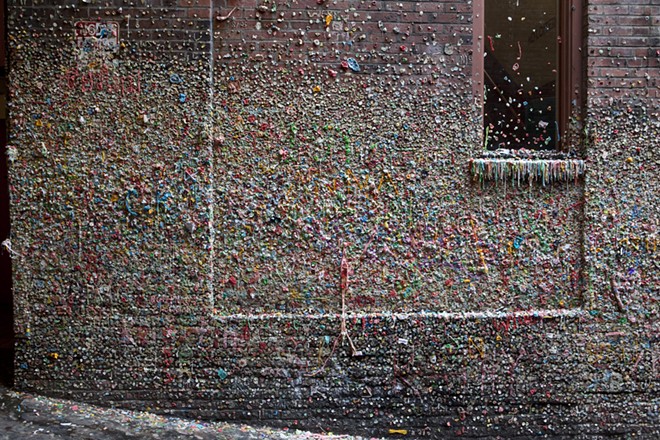 Seattle's "Gum Wall" getting cleaned soon; enter a photo contest documenting the disgusting thing