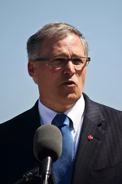Washington Gov. Jay Inslee says "anti-refugee comments by governors ... divide people and foment intolerance"