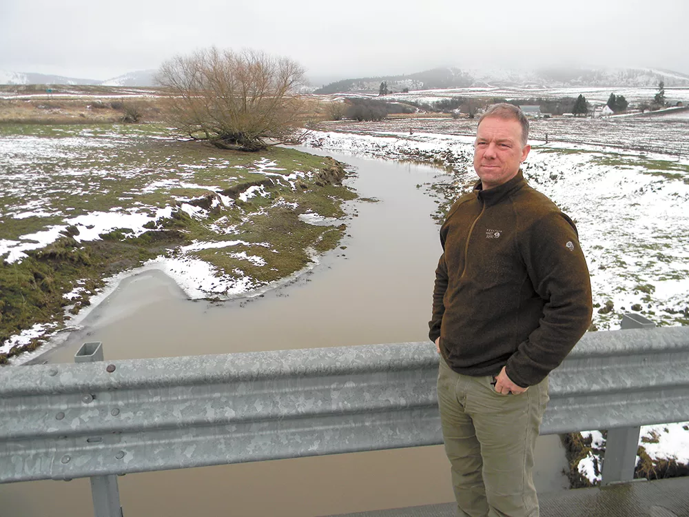 Spokane Riverkeeper Jerry White calls Hangman Creek a "weeping sore" on the area's ecological system. Runoff from agriculture nearby, he says, has made it the most polluted creek in the state. - JAKE THOMAS