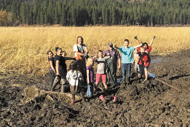 The Coeur d'Alene Tribe offered kids a chance to learn about Indian culture and food through digging water potatoes last fall. - LOVINA LOUIE