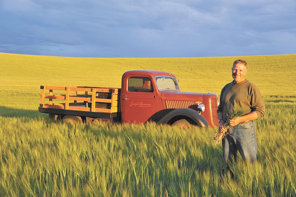 Bill Myers of Joseph's Grainery in Colfax is just one farmer whose grains are turning into local beer with the help of Palouse Pint. - JOSEPH GRAINERY PHOTO
