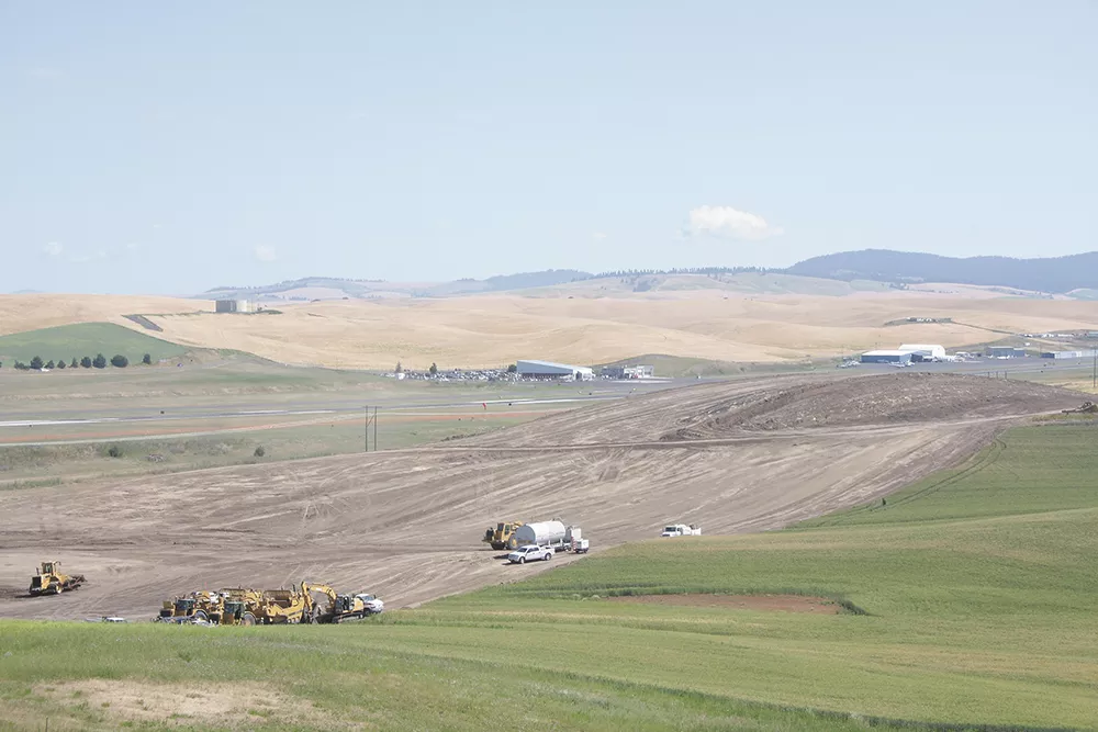 Construction for the Pullman-Moscow Regional Airport's runway project started weeks ago. - WILSON CRISCIONE