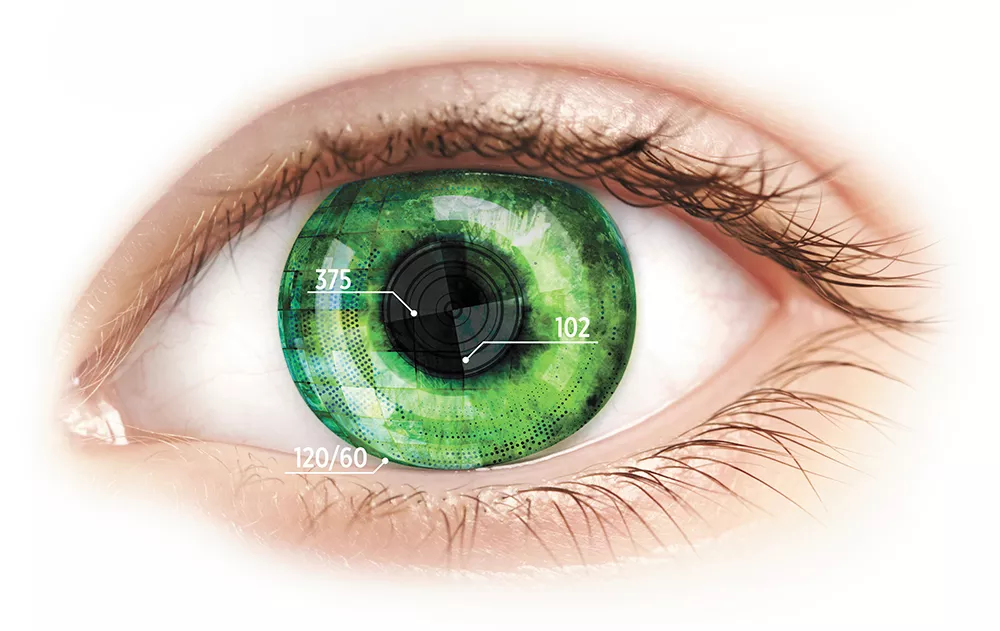 A new version of smart contact lenses can even measure your insulin levels. - ALISSIA BLACKWOOD MEAD PHOTO ILLUSTRATION