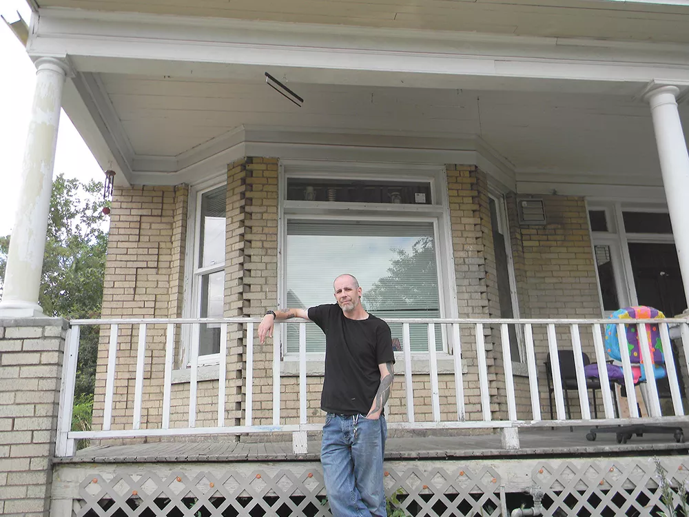 When Benjamin Loraas moved into an apartment on West Augusta Avenue, he thought it was a step up. But he now worries he'll be pushed back down. - JAKE THOMAS