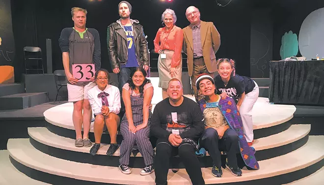 The cast of the 25th Annual Putnam County Spelling Bee, the Modern's first production of the season.