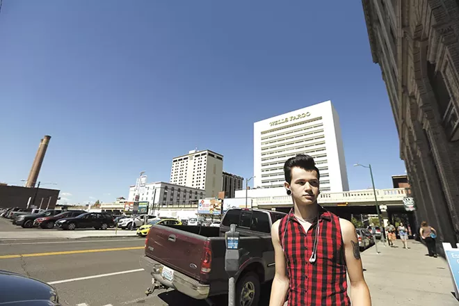 Tristan Keck, 17, is emancipated from his parents. He says his parents did not accept that he was gay, and he ran away shortly after they found out. - YOUNG KWAK