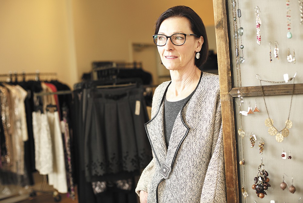 Echo Boutique Owner Suzy Gage recently moved her consignment shop to First and Madison in Spokane. - YOUNG KWAK