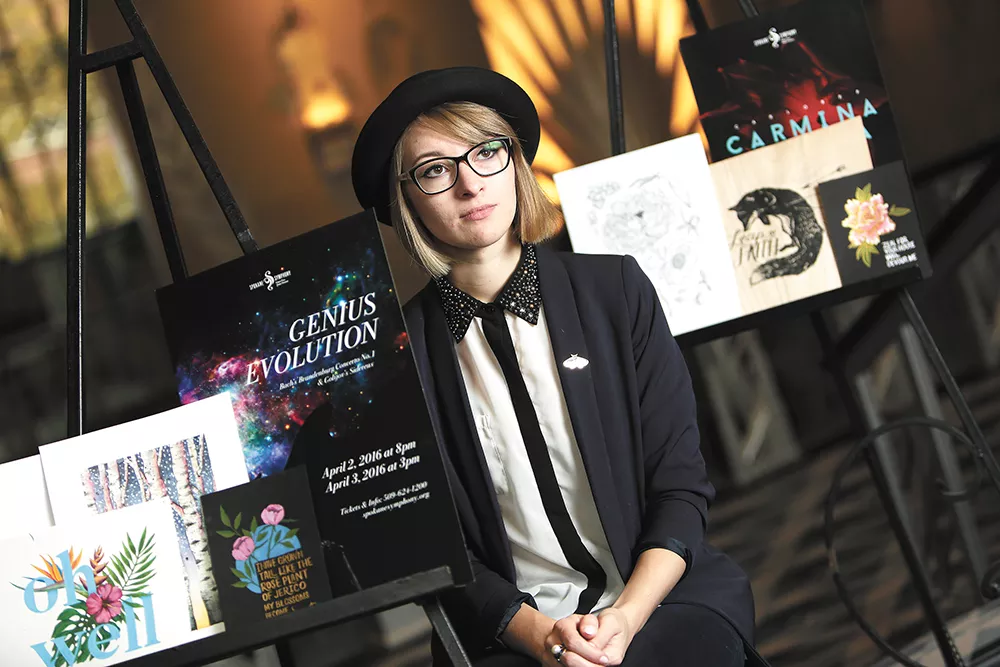 Marina Gulova is just 22, but she's already making waves in Spokane's artistic community. - YOUNG KWAK