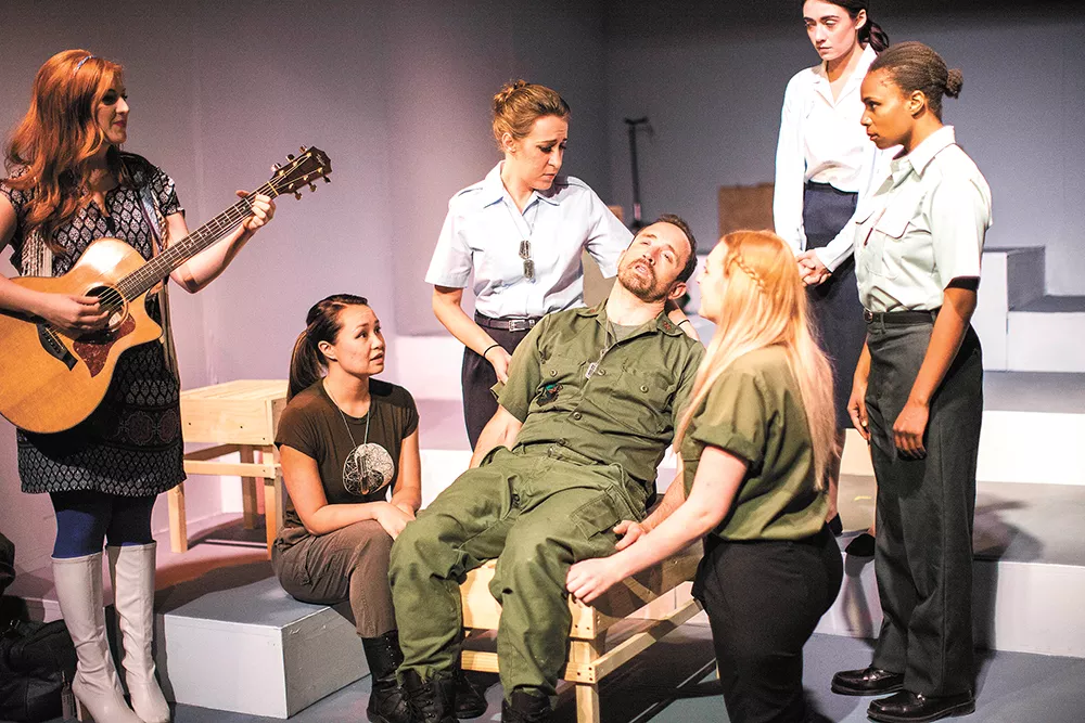 Stage Left's ensemble cast takes us back to the Vietnam War in A Piece of My Heart. - JENNIFER DEBARROS