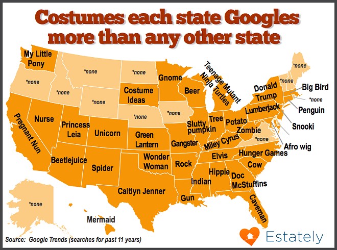 Washingtonians search for these Halloween costumes more than other states
