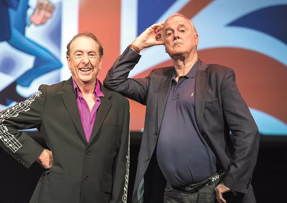 Eric Idle (left) and John Cleese have been delivering laughs together since the 1960s. - ROD MILLINGTON