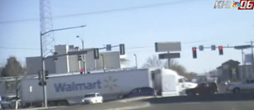 Some idiot took a Walmart truck on a high-speed chase and our local TV news knew how to handle it