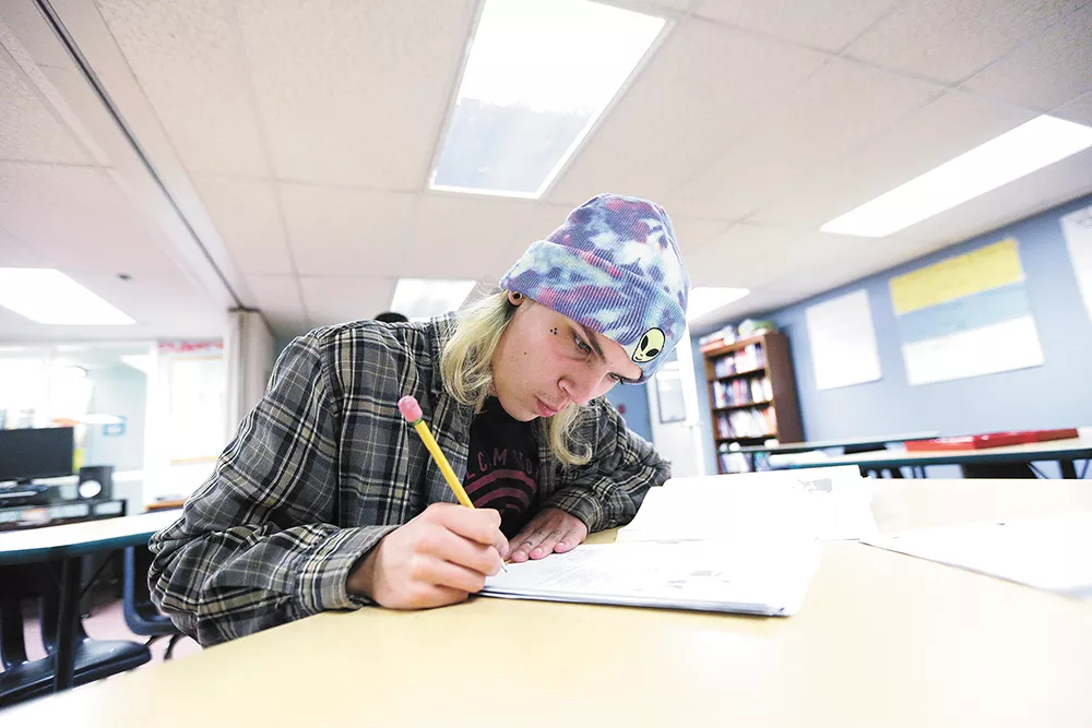After he earns his GED at the SAC school, 16-year-old Spencer wants to take courses at a local community college. - YOUNG KWAK