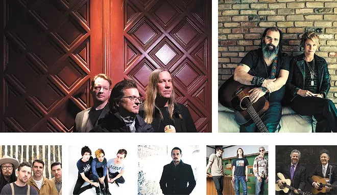 TOP ROW: Violent Femmes, and Steve Earle and Shawn Colvin. BOTTOM ROW: Avett Brothers, The Thermals, Sturgill Simpson, Moon Hooch and Robert Earl Keen and Lyle Lovett.