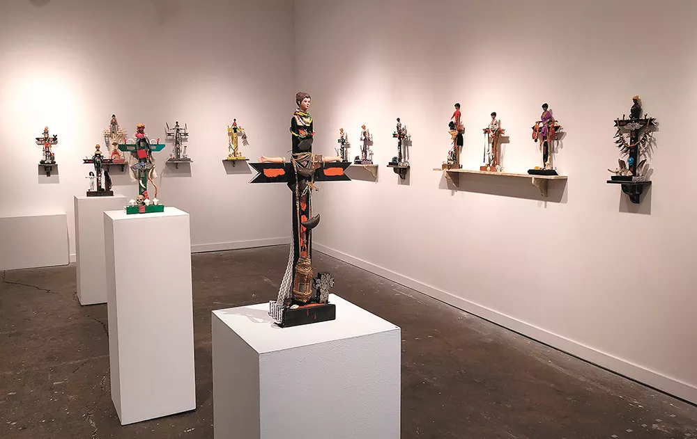 Ross Coates, a retired art professor, brings this sculptural show to Kolva-Sulliivan this month. - CHEY SCOTT