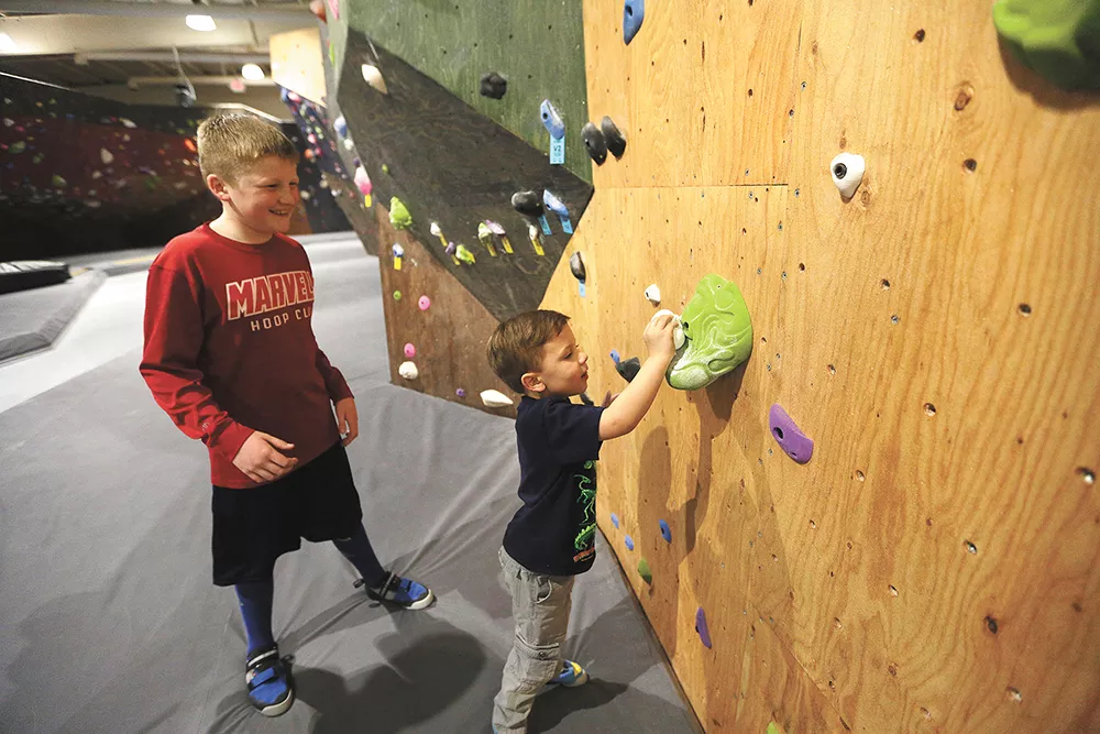 Young climbers can hone their skills this summer at Spokane's new Bloc Yard Bouldering Gym. - YOUNG KWAK