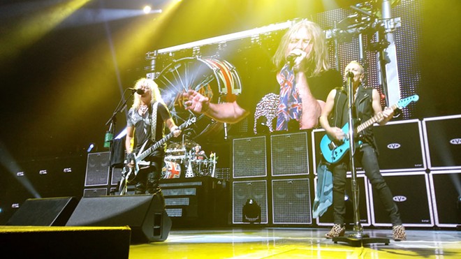 Def Leppard's show at Spokane Arena on Wednesday night was maybe a little too similar to their visit in 2015. - DAN NAILEN PHOTO