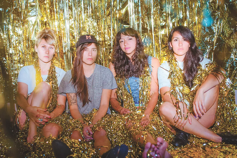 Shana Cleveland, second from right, channels the vastness of Los Angeles on La Luz's upcoming third record. - ANDREW IMANAKA