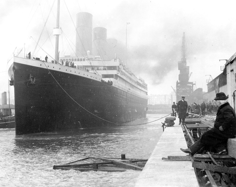 The RMS Titanic prior to her 1912 maiden voyage.
