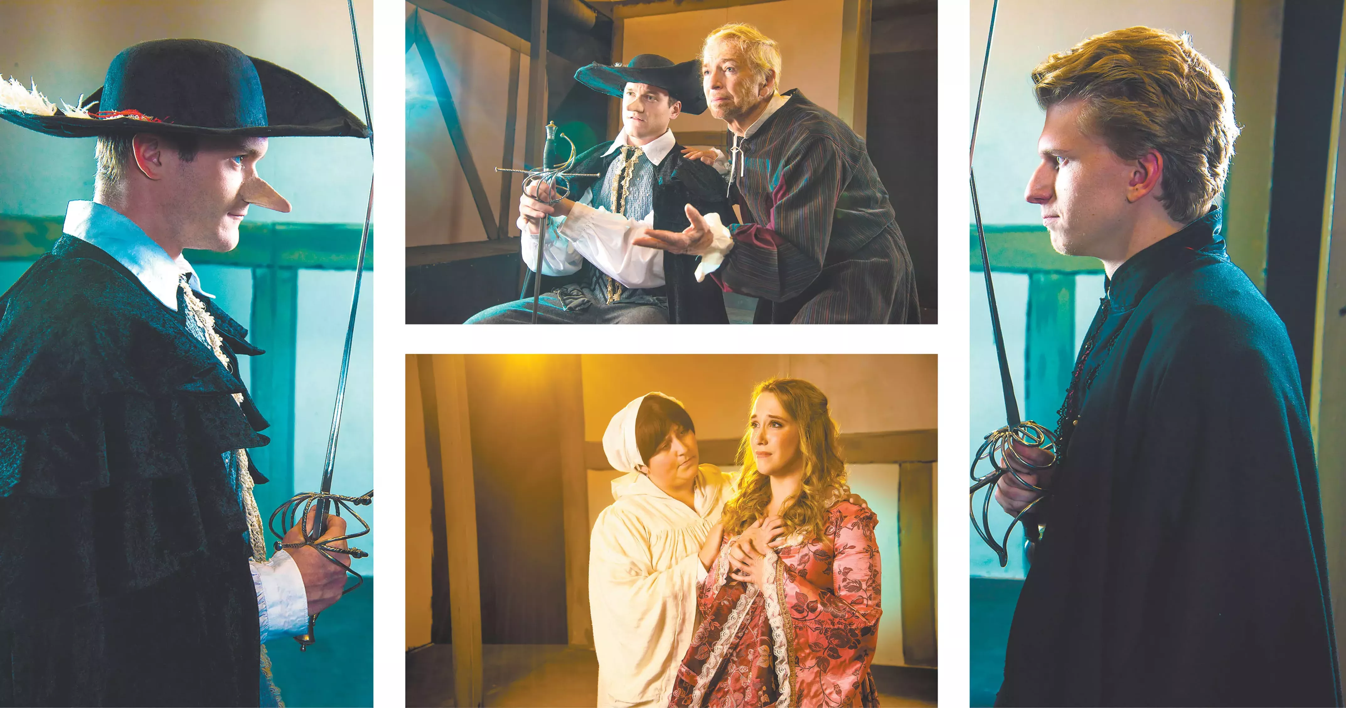 "Instead of having a cast of, like, 30 to 50 people, it's reduced down to nine," says Cyrano director Chris Wooley. - CHRIS WOOLEY/HEADS & TAILS PHOTOS