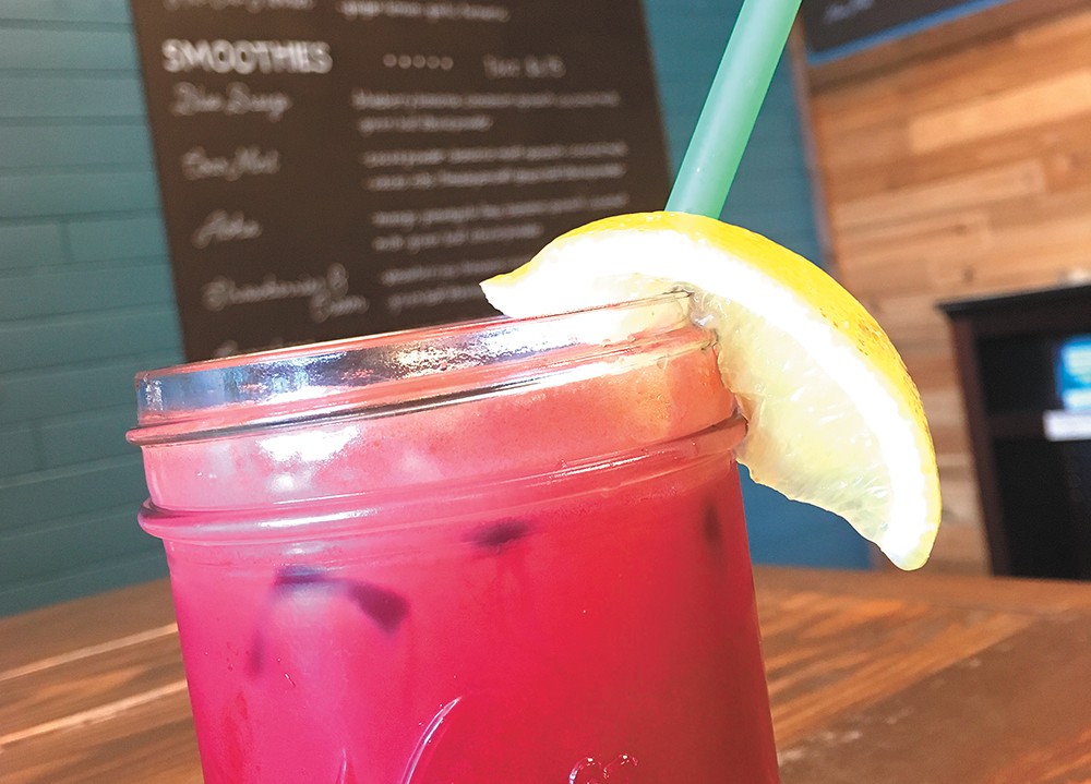 This bright beet smoothie is one of City Beach Organic's many healthful offerings. - CARRIE SCOZZARO
